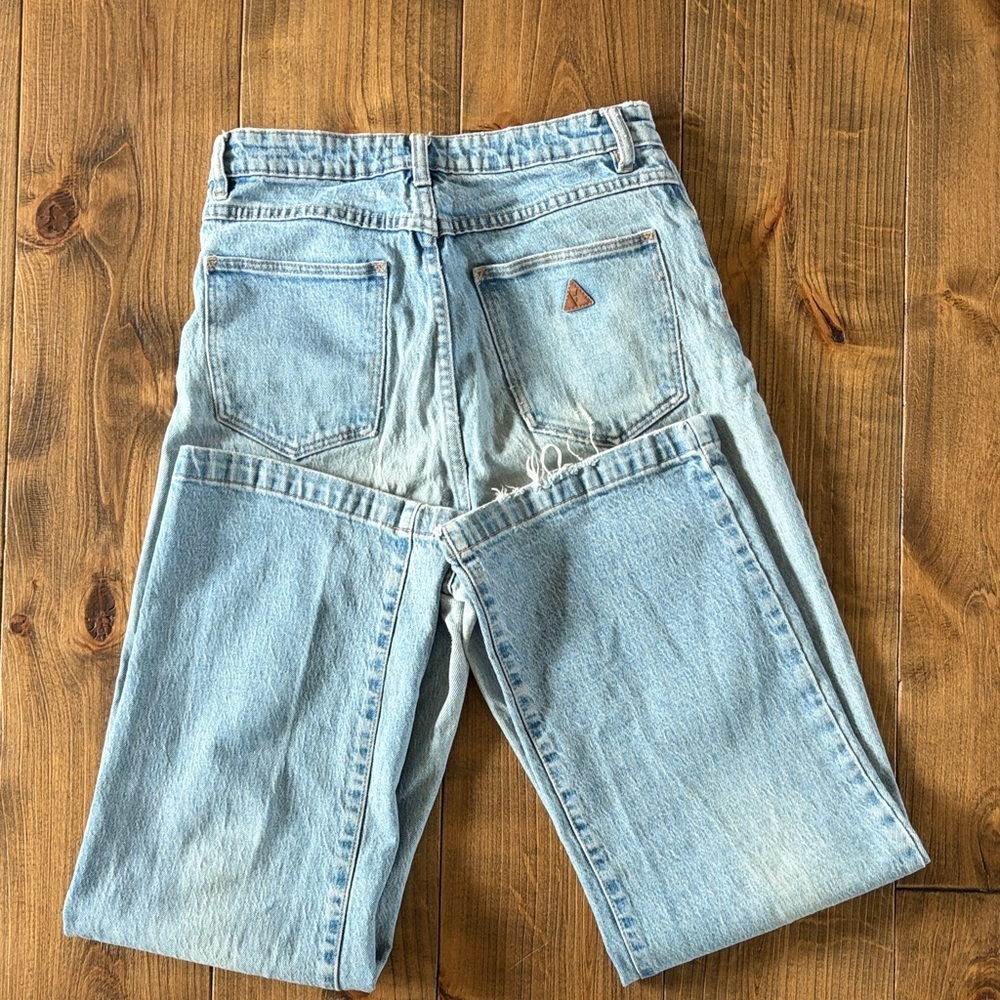 Abrand Light Blue High-Rise Wide Jeans - Picture 4 of 4